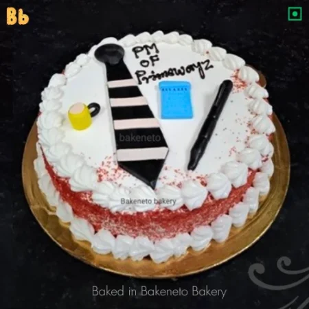 Boss Theme Cake, impress boss by ordering fresh boss birthday cake for him or her.