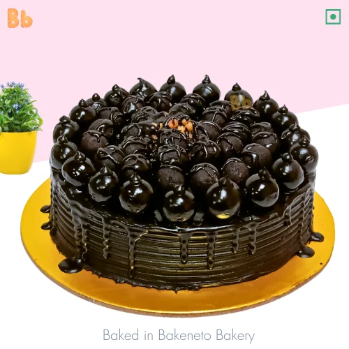 Choco Snicker Cake, one of the most unique and new chocolate cake design for wife or girlfriend's birthday by bakeneto.
