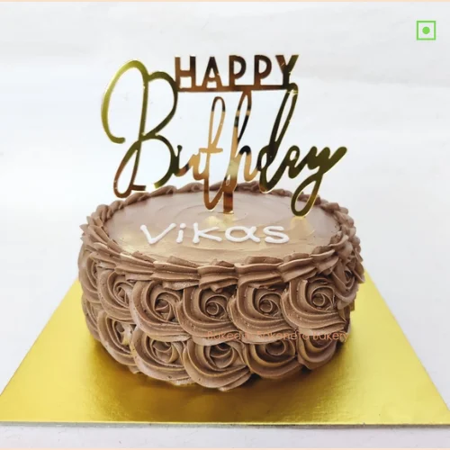 Chocolate Floral Cake design by bakeneto, the best online cake delivery website and app.