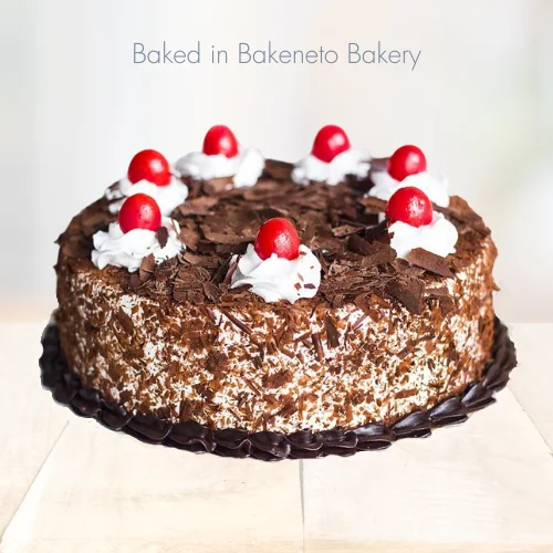 Send Classic Black Forest Cake online and get free cake delivery.