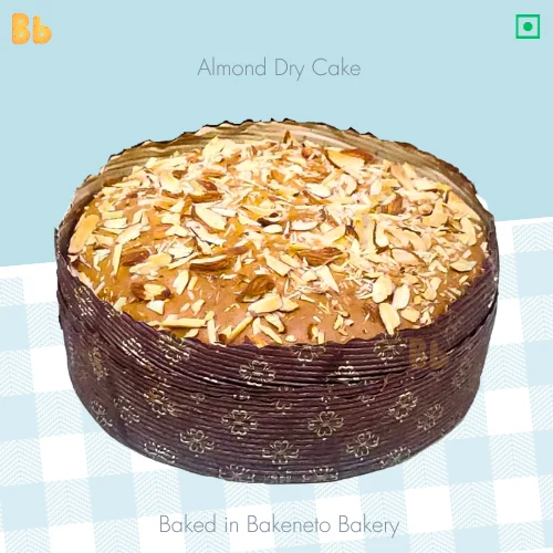 Freshly baked Almond Dry Cake is available for online ordering in Noida, Indirapuram, Gaur city Noida Extension by bakeneto.com