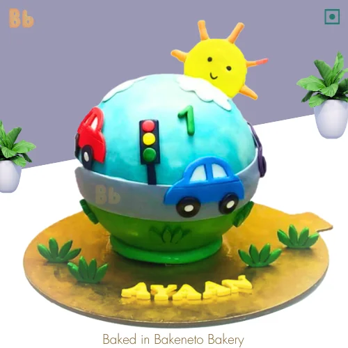 Order Car pinata cake on your kid's birthday as car theme cakes are their. You can also order it online from bakeneto and get free cake delivery in Noida, Indirapuram, Gaur City, Delhi and Gurugram.