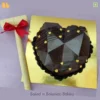 Delicious heart shape pinata chocolate cake available for home delivery in Noida, Indirapuram, Vaishali, Vasundhara by bakeneto bakery.