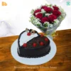 Anniversary Cake Flowers Combo