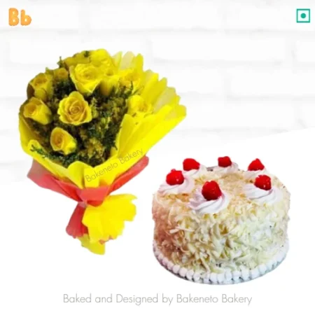 Celebration Flower Cake Combo