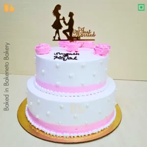 Order this Just Married Theme Cake Online and the get same day cake delivery in Noida, Ghaziabad, Vaishali, Vasundhara, Gaur city, Noida Extension and Delhi. Visit bakeneto.com and checkout all types of theme cakes online.