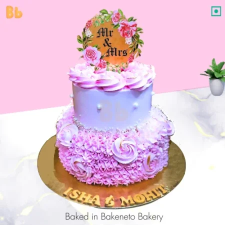 Order this Mr and Miss Cake Online and the get same day cake delivery in Noida, Ghaziabad, Vaishali, Vasundhara, Gaur city, Noida Extension and Delhi. Visit bakeneto.com and checkout all types of theme cakes online.