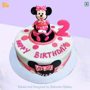 The best customized cake design for a kid’s birthday cake is 3D Mini Mouse Cake by bakeneto.com. Get same-day cake home delivery near Noida, Delhi, Gurugram, Ghaziabad, Noida Extension.