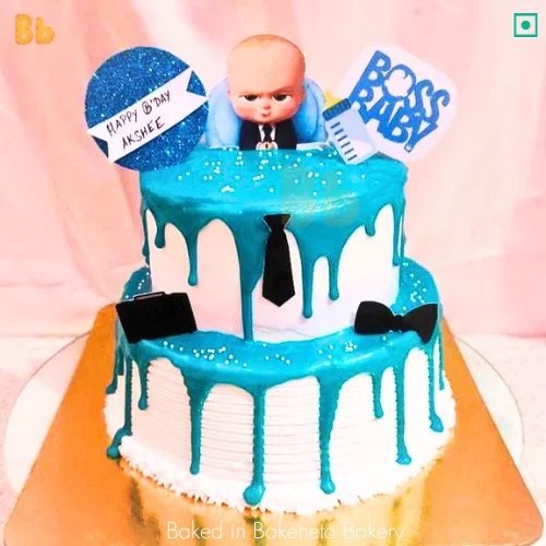 One of the best cake designs for baby’s birthday cake ends here with Classic Boss Baby Cake by bakeneto.com. Get free cake delivery in Noida, Delhi, Gurugram, Ghaziabad, Noida Extension.