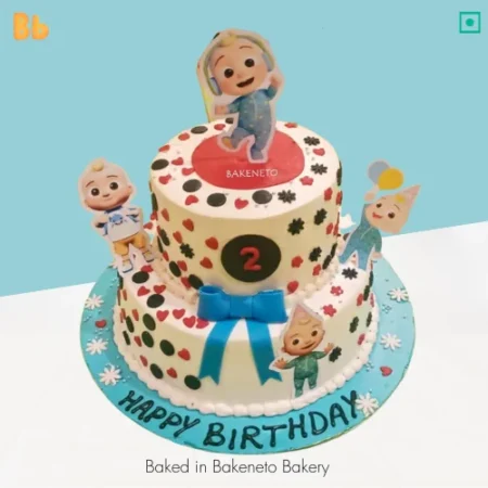 Book Cocomelon Cartoon Cake online for baby's birthday.