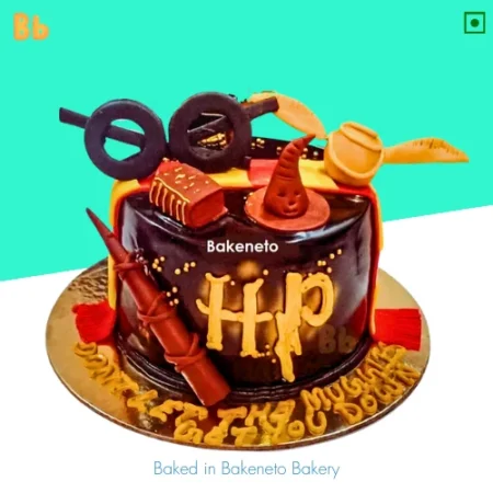 The best customized cake design for a kid’s birthday cake is Harry Potter Truffle Cake by bakeneto.com. Get same-day cake home delivery near Noida, Delhi, Gurugram, Ghaziabad, Noida Extension.