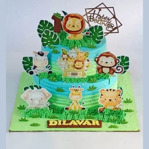 The best customized cake design for a kid’s birthday cake is Jungle Theme Cake by bakeneto.com. Get same-day cake home delivery near Noida, Delhi, Gurugram, Ghaziabad, Noida Extension.