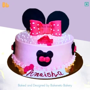 The best customized cake design for a kid’s birthday cake is Mini Mouse Cake by bakeneto.com. Get same-day cake home delivery near Noida, Delhi, Gurugram, Ghaziabad, Noida Extension.