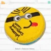 Minion Face Cake delivery in Noida, Ghaziabad, Vasundhara, Vaishali and Noida Extension Gaur City by Bakeneto bakery.