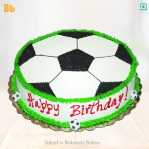 Your search of good quality, fresh and yummy customized cake ends here with Round Football Cake for birthday / party etc. by bakeneto.com. Get free cake delivery in Noida, Ghaziabad, Noida Extension.