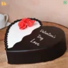Choco-Vanilla Cake is the best Valentines day theme cake available for online ordering and delivery in Noida, Indirapuram, Ghaziabad, Kaushambi, Vasundhara, Delhi, and Noida Extension by bakeneto bakery.