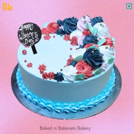 Send Womens Day Cream Cake in Noida, Ghaziabad, Delhi, Noida Extension by ordering it online by bakeneto.com