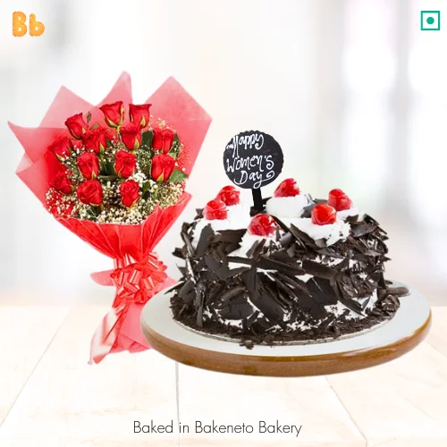 Order Womens Day Flower Combo in Noida, Ghaziabad, Delhi, Noida Extension by ordering it online by bakeneto.com