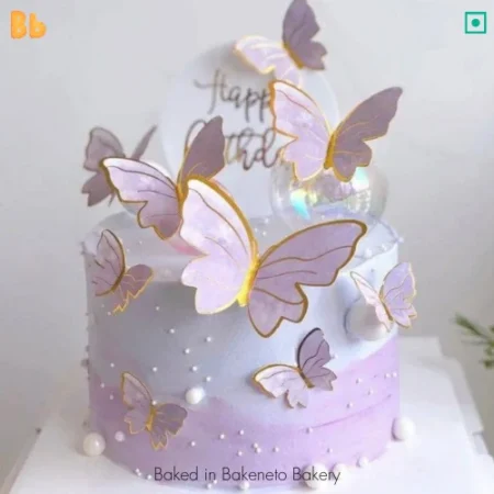 Fresh Butterfly Cake is available for home delivery in Noida, Ghaziabad, Noida extension by the best cake shop nearby. Best Cake shop, bakeneto.com