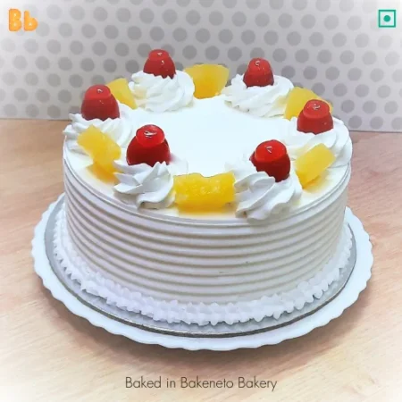 Fresh Girls Pineapple Cake is available for home delivery in Noida, Ghaziabad, Noida extension by the best cake shop nearby. Best Cake shop, bakeneto.com