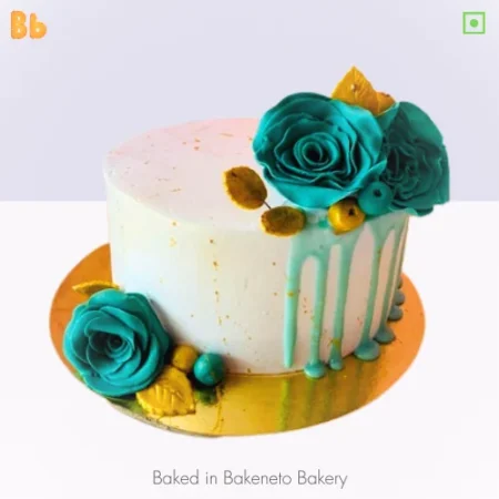 Fresh Green Rose Cake is available for home delivery in Noida, Ghaziabad, Noida extension by the best cake shop nearby. Best Cake shop, bakeneto.com