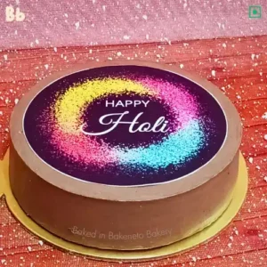 order best holi cake design, Holi Print Cake in Noida, Ghaziabad, vaishali, vasundhara, kaushambi, Noida Extension by bakeneto.com