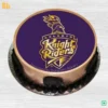 Order KKR IPL Photo Cake, the best quality cricket theme cake. Order cake online in Noida by the best bakery in Noida & Ghaziabad.