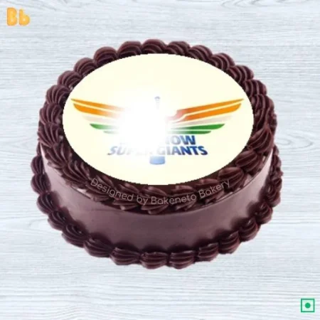 Order Lucknow Super Giants IPL Cake, the best quality cricket theme cake. Order cake online in Noida by the best bakery in Noida & Ghaziabad.