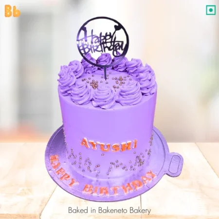 Fresh Purple Birthday Cake is available for home delivery in Noida, Ghaziabad, Noida extension by the best cake shop nearby. Best Cake shop, bakeneto.com