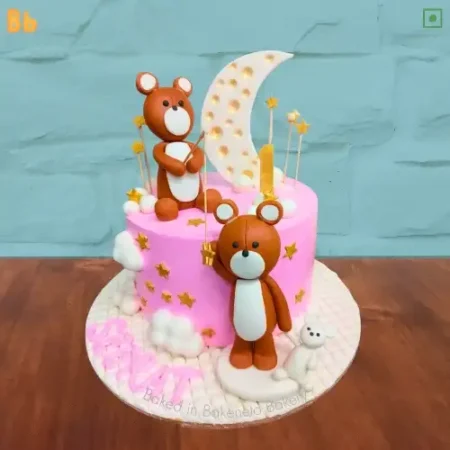 Order / Send 1st Birthday Cake to celebrate birthday. Get some best cartoon cake designs by bakeneto | Birthday Cake Delivery in Noida, Ghaziabad, Vaishali, Vasundhara, Indirapuram.