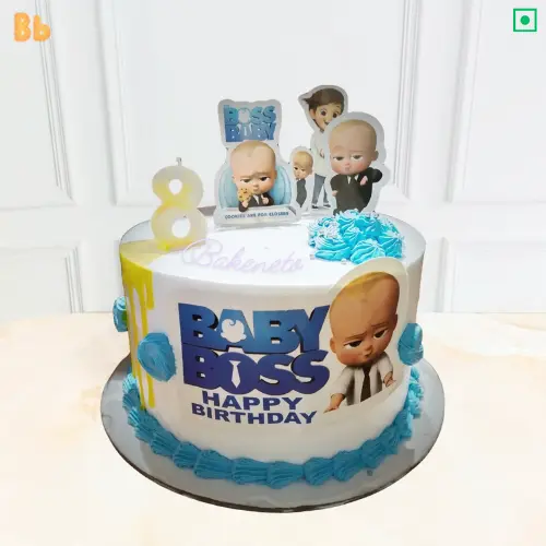 Order delicious 2D Boss Baby Cake for son birthday party or for daughter's birthday event and get cake's free home delivery in Noida, Ghaziabad, and Noida Extension. Enjoy Instant delivery in Sector-35 Noida, Sector-34 Noida, Sector-33 Noida, Sector-50 Noida, Sector-51 Noida, Sector-37 Noida, Sector-39 Noida, Sector-2 Noida, Sector-3 Noida, Sector-4 Noida, Sector-9 Noida, Sector-10 Noida, Sector-125 Noida, Sector-126 Noida, Sector-127 Noida and Vaishali, Vasundhara, Indirapuram, Kaushambi, Ashok Nagar Delhi and Noida Extension as well.