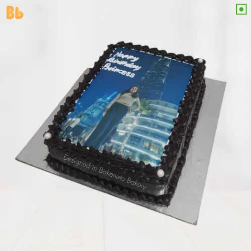 Buy Girls Photo Cake and get free cake home delivery in Noida, Indirapuram, Vaishali, Vasundhara and Gaur City Noida by best cake shop near by, bakeneto.