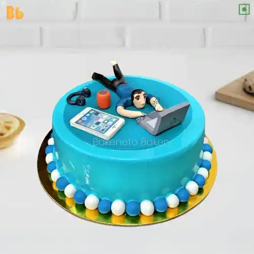 Order Lazy Boy Cake for your lazy husabnd, friend or boy and see their surprised face. Order Lazy Boy Cake online by the best cake bakery shop in Noida & Ghaziabad and get cake menu or home delivery in same-day with up tp 10% Discount as well.