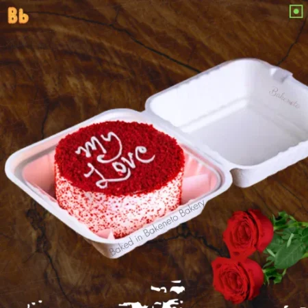 Red Velvet Bento Cake is best option for mini cake for small parties and best cake for small team gatherings. You can order Mini cakes online and get same day and midnight delivery in Noida, Indirapuram, Vaishali, Gaur city- Noida Extension by the best cake shop, Bakeneto near you.