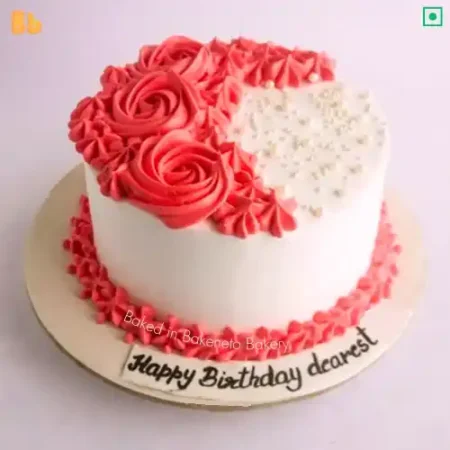 Best Wife's cake design, buy Rosset Birthday Cake and get free cake home delivery in Noida, Indirapuram, Vaishali, Vasundhara and Gaur City Noida by best cake shop near by, bakeneto.