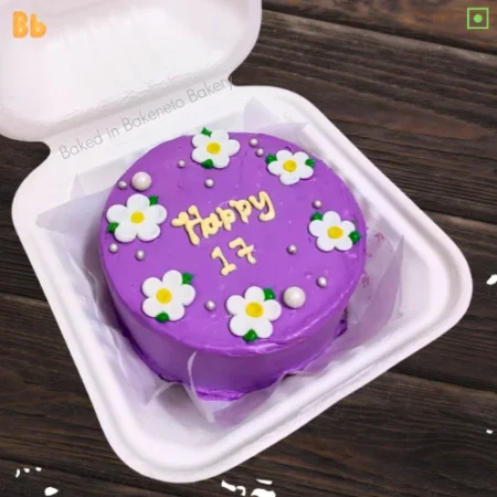 Order this beautiful Yummy Purple Bento Cake or Mini cake for private parties or small connects. Order and send cake to your beloved in Noida, Indirapuram, Gaur city, Vaishali, Vasundhara etc.