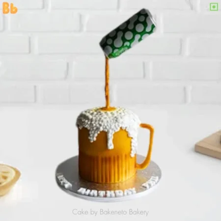 Order delicious Beer Mug Cake for friends or husband birthday celebration and get cake's home delivery in Noida, Ghaziabad, and Noida Extension. Enjoy Instant delivery in Sector-35 Noida, Sector-34 Noida, Sector-33 Noida, Sector-50 Noida, Sector-51 Noida, Sector-37 Noida, Sector-39 Noida, Sector-2 Noida, Sector-3 Noida, Sector-4 Noida, Sector-9 Noida, Sector-10 Noida, Sector-125 Noida, Sector-126 Noida, Sector-127 Noida and Vaishali, Vasundhara, Indirapuram, Kaushambi, Ashok Nagar Delhi and Noida Extension as well.