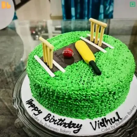 Buy or send delicious Birthday Cricket Cake online for birthday celebration of a friend's birthday or for your cute kid's birthday and get cake's home delivery in Noida, Ghaziabad, and Noida Extension. Enjoy Instant delivery in Sector-35 Noida, Sector-34 Noida, Sector-33 Noida, Sector-50 Noida, Sector-51 Noida, Sector-37 Noida, Sector-39 Noida, Sector-2 Noida, Sector-3 Noida, Sector-4 Noida, Sector-9 Noida, Sector-10 Noida, Sector-125 Noida, Sector-126 Noida, Sector-127 Noida and Vaishali, Vasundhara, Indirapuram, Kaushambi, Ashok Nagar Delhi and Noida Extension as well.