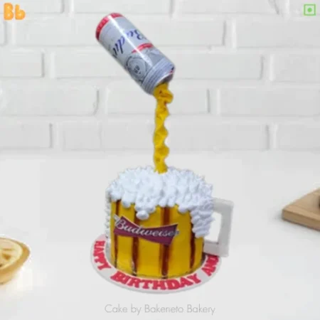 Order delicious Budweiser Cake for friends or husband birthday celebration and get cake's home delivery in Noida, Ghaziabad, and Noida Extension. Enjoy Instant delivery in Sector-35 Noida, Sector-34 Noida, Sector-33 Noida, Sector-50 Noida, Sector-51 Noida, Sector-37 Noida, Sector-39 Noida, Sector-2 Noida, Sector-3 Noida, Sector-4 Noida, Sector-9 Noida, Sector-10 Noida, Sector-125 Noida, Sector-126 Noida, Sector-127 Noida and Vaishali, Vasundhara, Indirapuram, Kaushambi, Ashok Nagar Delhi and Noida Extension as well.