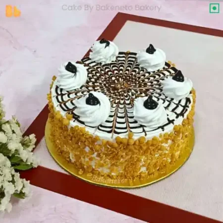 Looking for best Butterscotch Birthday Cake under 399? Fresh and best quality cake order online by bakeneto.com in Noida, Ghaziabad, Noida Extension, Vaishali, Vasundhara and nearby area.