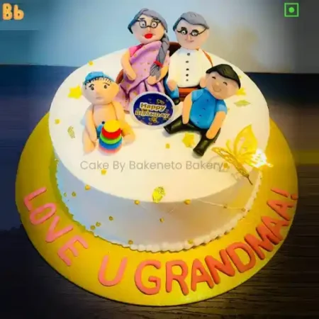 Buy or send delicious Family Cake online for birthday celebration of a Grand parent's birthday or for your cute Grand pa's birthday and get cake's home delivery in Noida, Ghaziabad, and Noida Extension. Enjoy Instant delivery in Sector-35 Noida, Sector-34 Noida, Sector-33 Noida, Sector-50 Noida, Sector-51 Noida, Sector-37 Noida, Sector-39 Noida, Sector-2 Noida, Sector-3 Noida, Sector-4 Noida, Sector-9 Noida, Sector-10 Noida, Sector-125 Noida, Sector-126 Noida, Sector-127 Noida and Vaishali, Vasundhara, Indirapuram, Kaushambi, Ashok Nagar Delhi and Noida Extension as well.