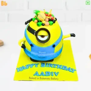 Buy Minion Theme Cake for kid's birthday online | Online Cake delivery in Noida, Ghaziabad, Vaishali, Vasundhara, Kaushambi, Vijay Nagar, Crossing Republic, Noida Extension, Ashok Nagar and Kalindi Kunj Delhi