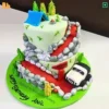 Traveler Dream Cake is for your travel lover friend or person love to room around. Order customized birthday cake online.