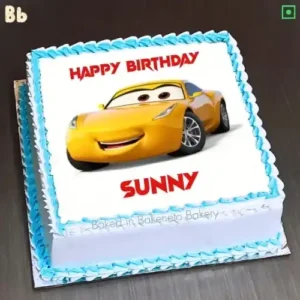 Order Yellow Race Car Cake, a photo car cake for your loved ones starting at just Rs. 899 from Bakeneto Bakery in Noida, NCR, Ghaziabad, Noida Extension and Delhi. ✓Customized Cake ✓fresh cake ✓free delivery. Order now!