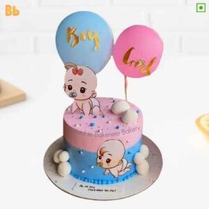 Baby Shower Print Cake. The best Baby Shower Cake design for expecting moms. Get free cake home delivery in Noida, Ghaziabad and Noida Extension.