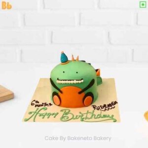 A Cute Dragon Cake Design | Best Cake design for kids birthday | Cartoon Cake Designs | Free Cake Home Delivery in Noida, Ghaziabad and Noida Extension.