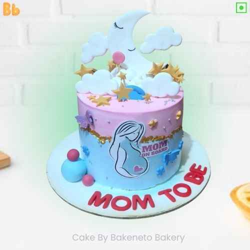 Mom To Be Cake design which you can book online and get same day delivery in Noida, Ghaziabad and Noida Extension nearby your area.