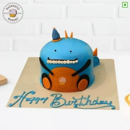 4th Birthday Cake, Kids Cake Design, Cartoon Cakes, Dynosaur Cake. Kids and Cartoon cakes in Noida, Ghaziabad, and Noida Extension by bakeneto.