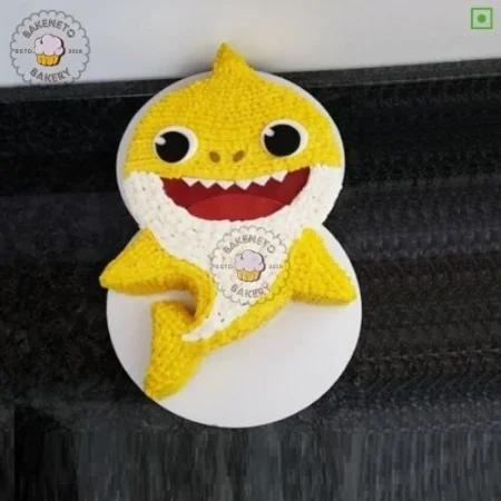 Baby Shark Cake Design for Kid's Birthday. Colorful Birthday Cake Design, Cartoon Birthday Cake Designs, Best Cake Delivery in Noida, Ghaziabad, and Noida Extension by bakeneto.