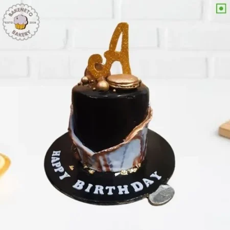 Chocolate Gold Cake | Order Birthday cake for Boys | Chocolate Cake Designs | Cake Delivery in Noida, Ghaziabad, and Noida Extension.